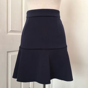 peplum hem navy blue skirt 🖤